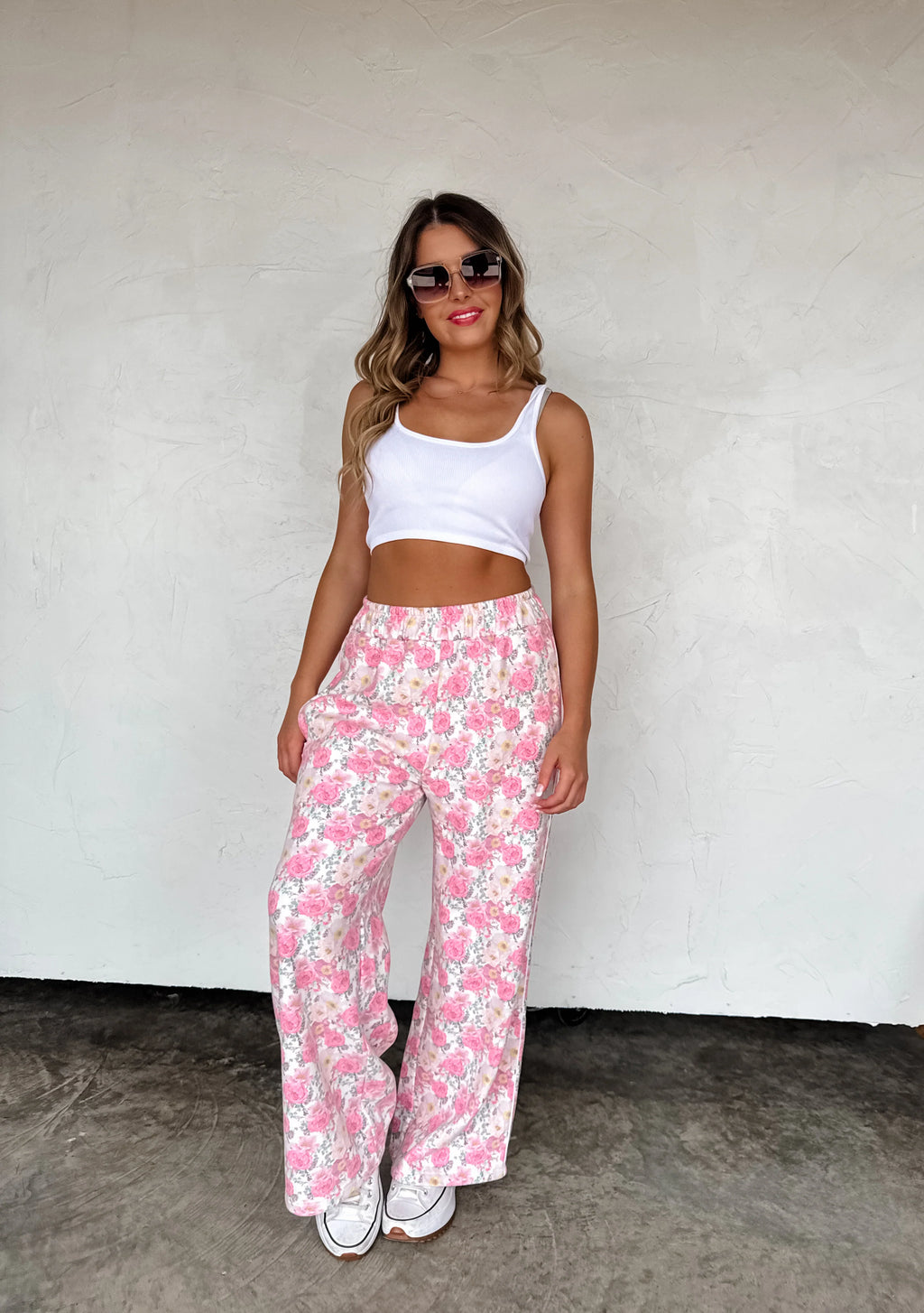 Floral & Cheetah Drift Away Joggers