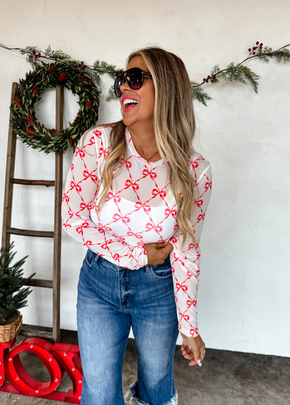 Holiday Dress It Up Mesh Tops