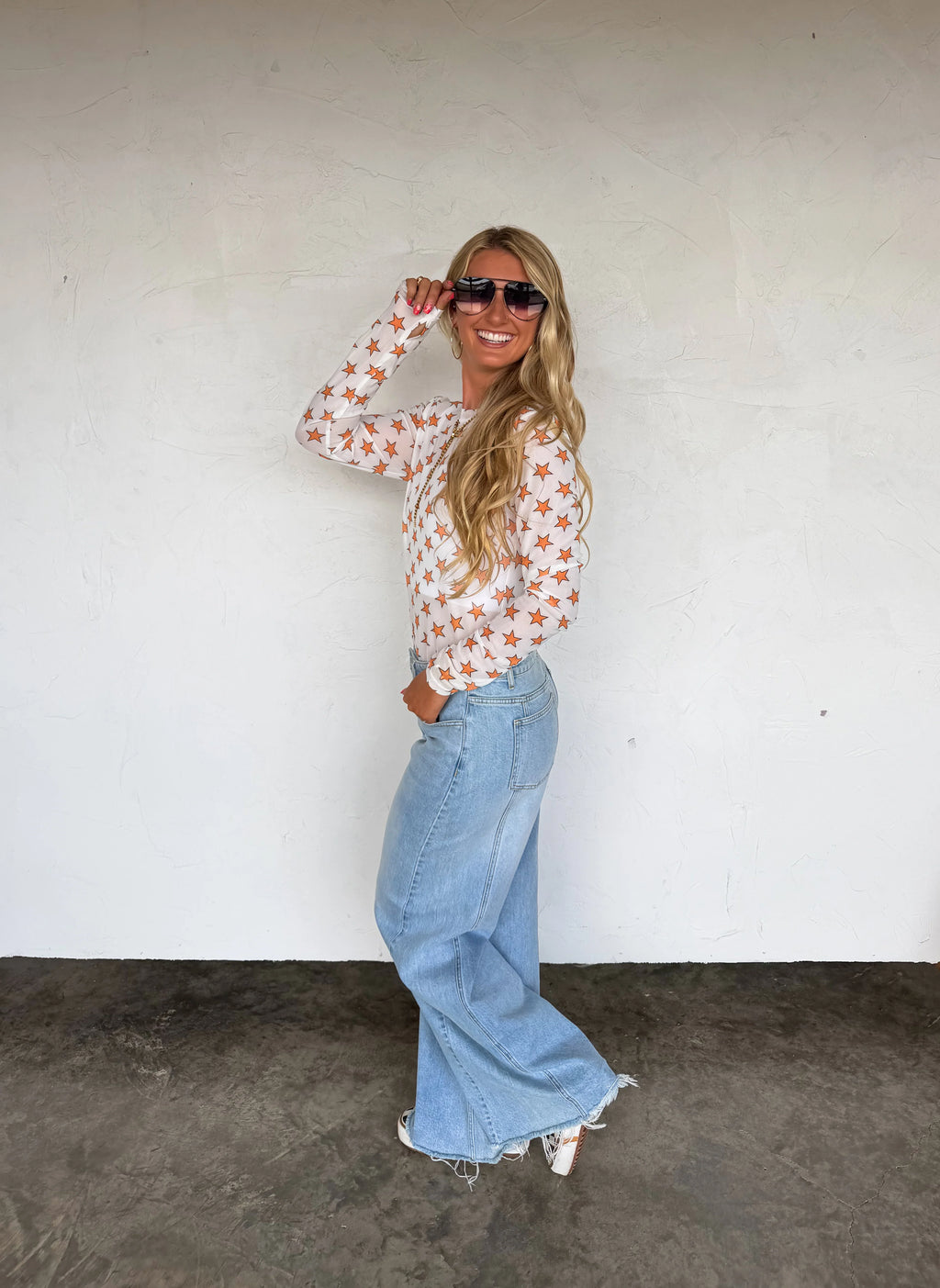 Hallow Mesh Tops