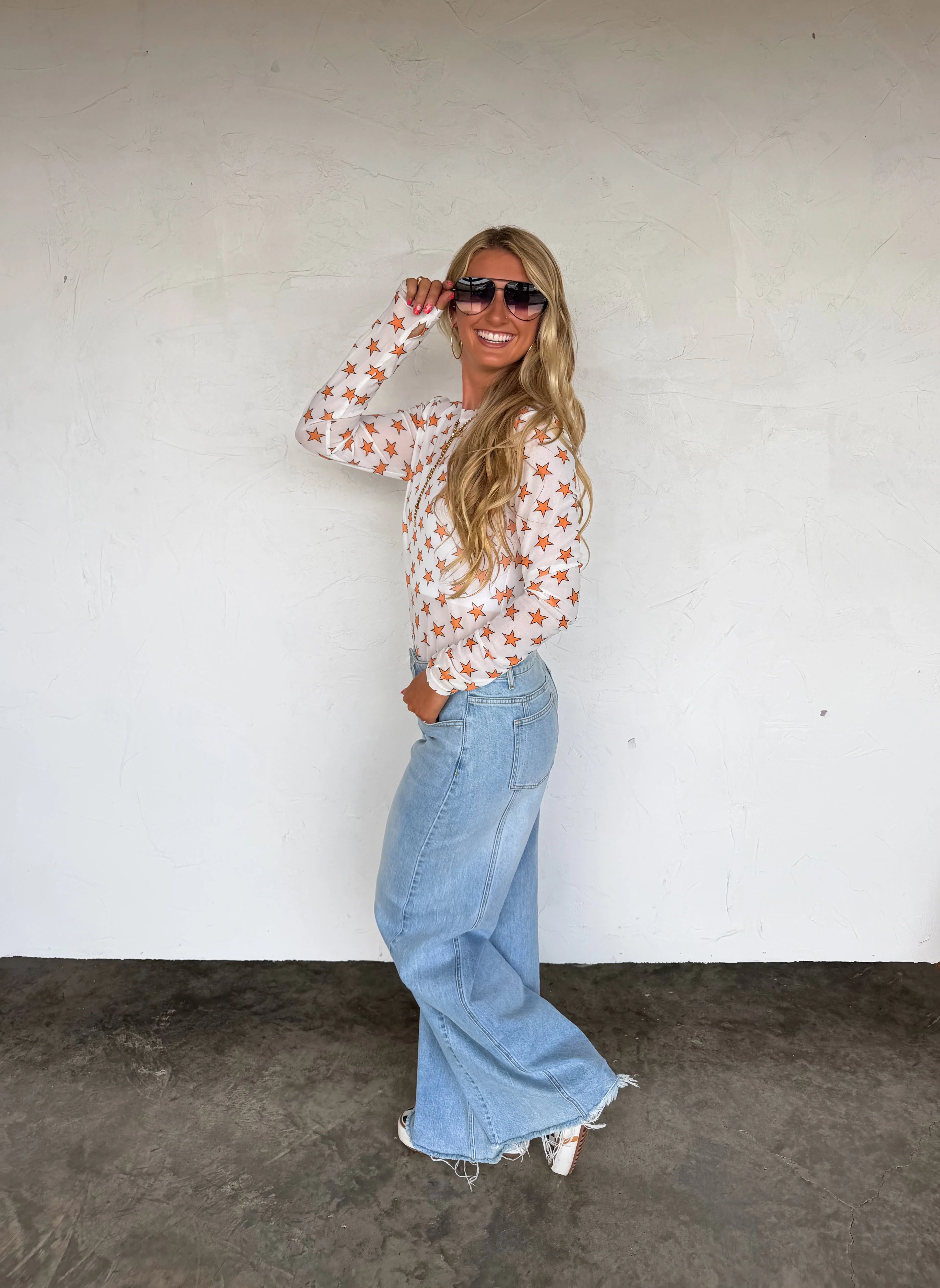 Hallow Mesh Tops