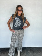 Urban Non Distressed Cheetah Jeans