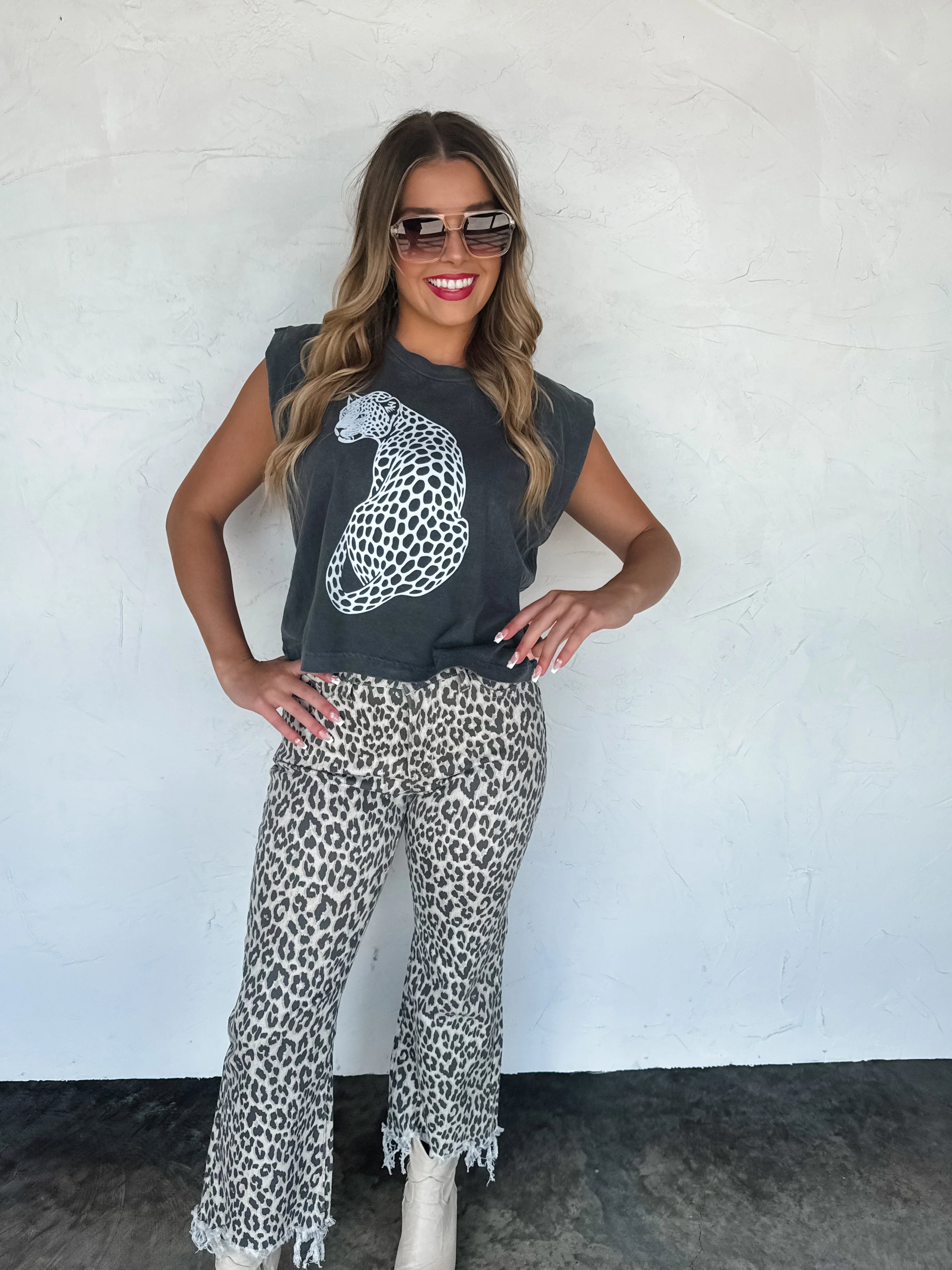 Urban Non Distressed Cheetah Jeans