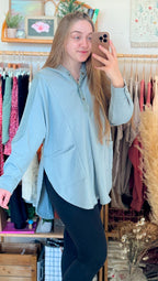 Off Duty Henley Hoodie