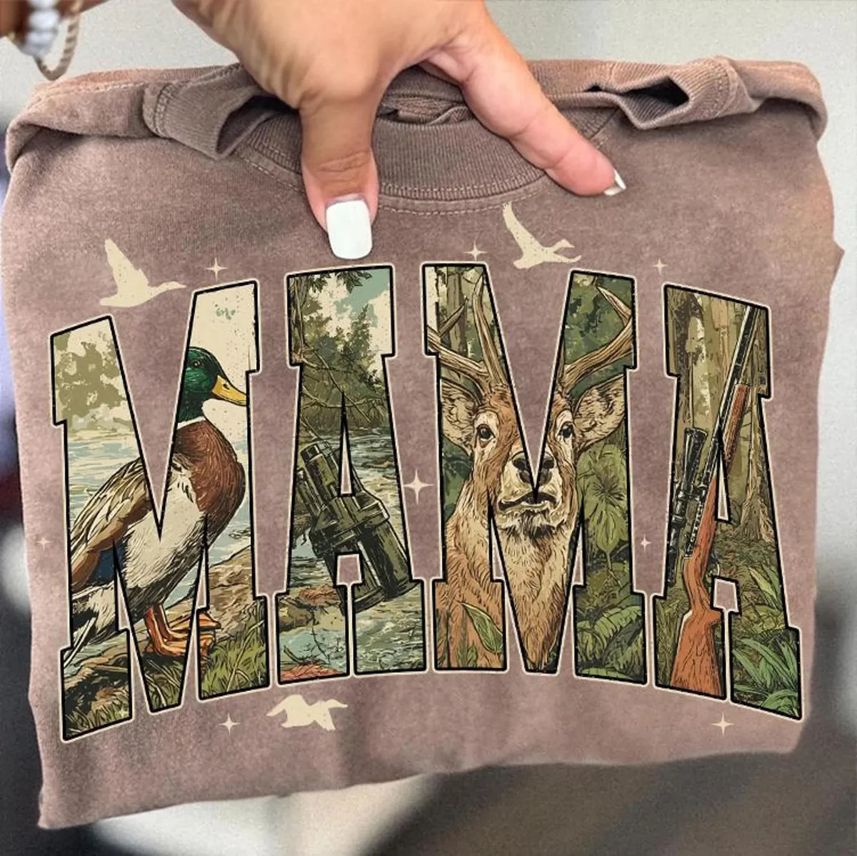 Mama Deer Camo Tee