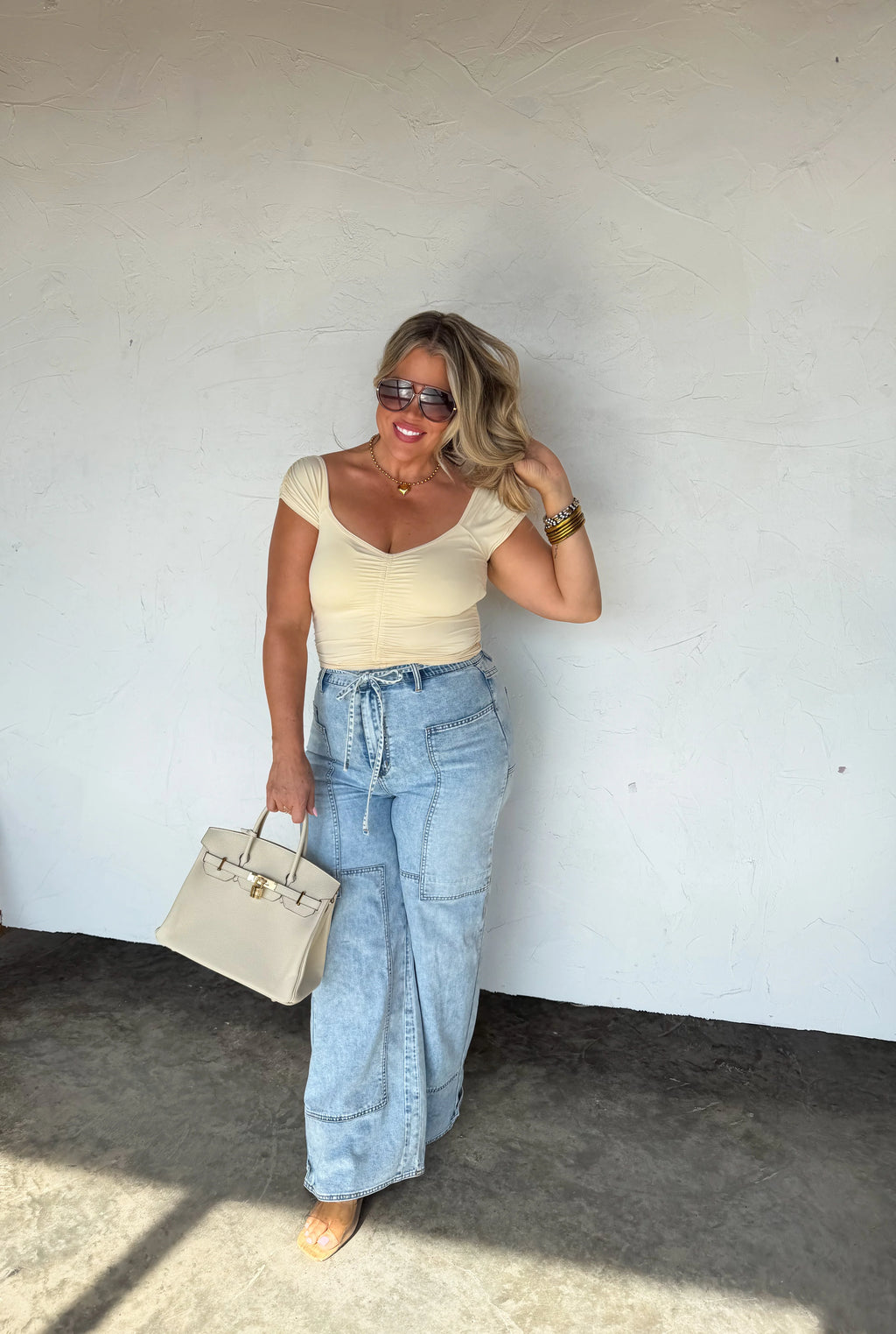 Out and About Cap Sleeve Top