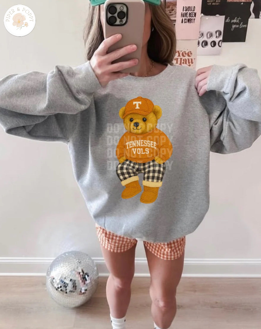 Vintage Tennessee Teddy Tee or Crew