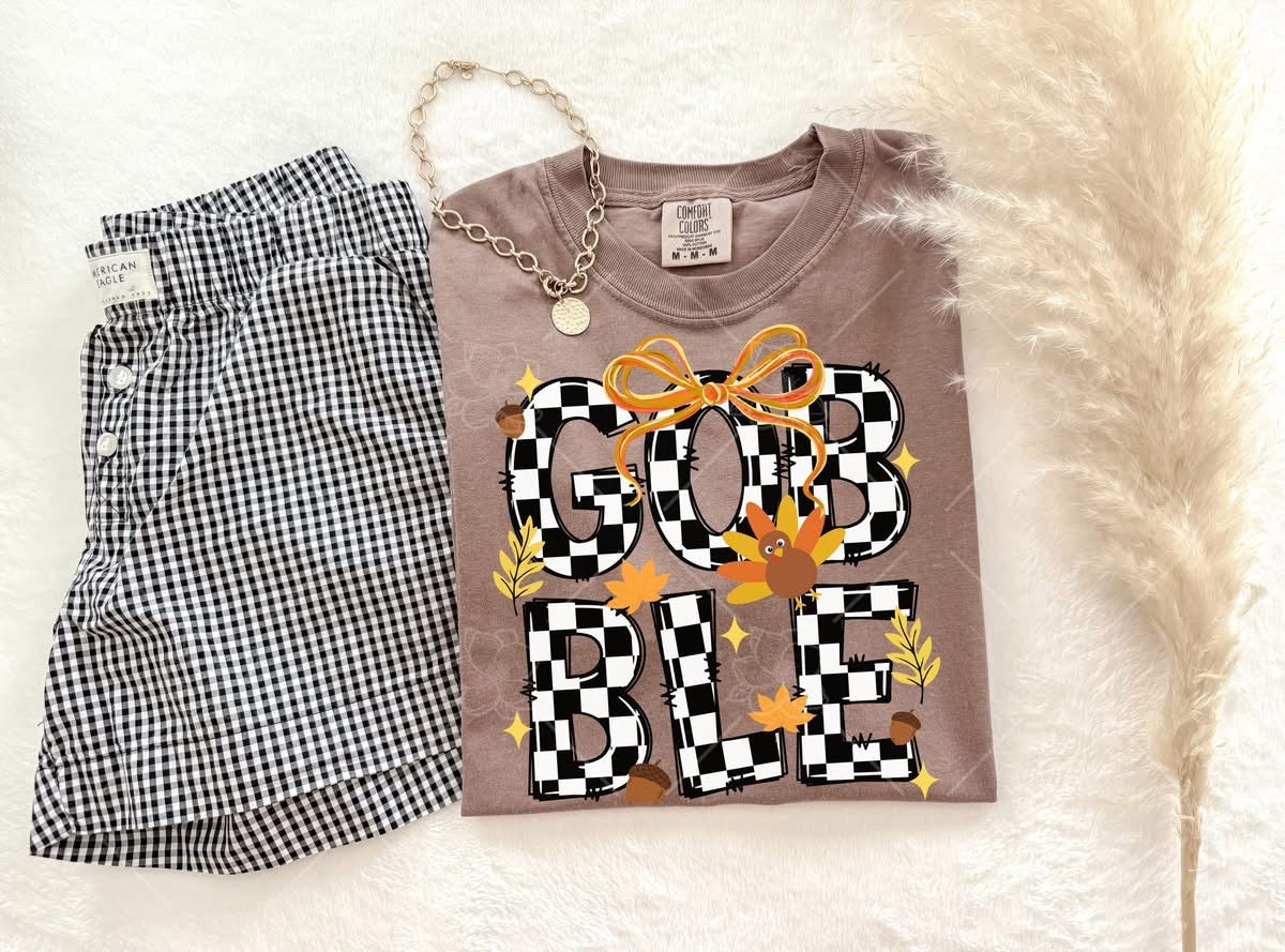 Checkered Gobble Tee