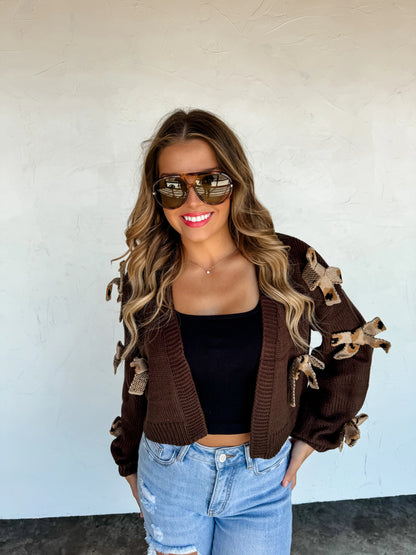 Sloane Bow Knit Cardigan