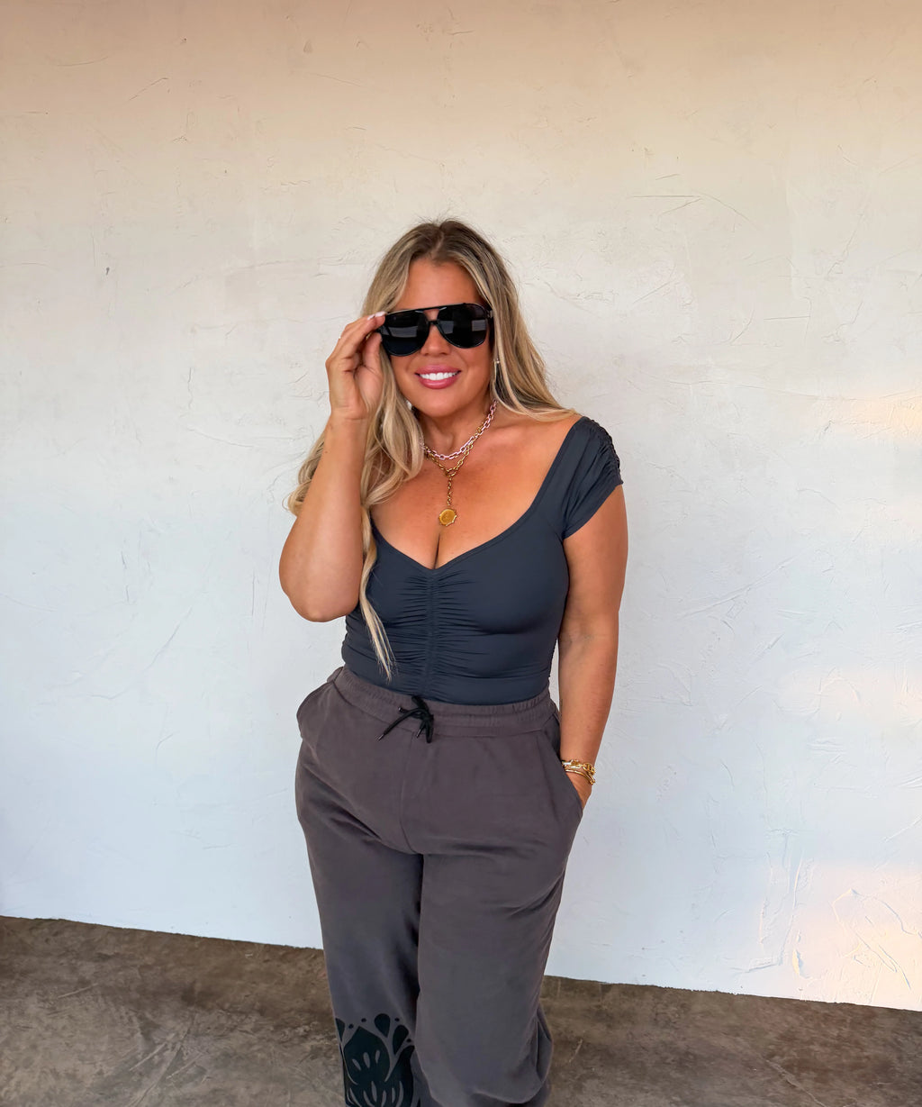 Out and About Cap Sleeve Top