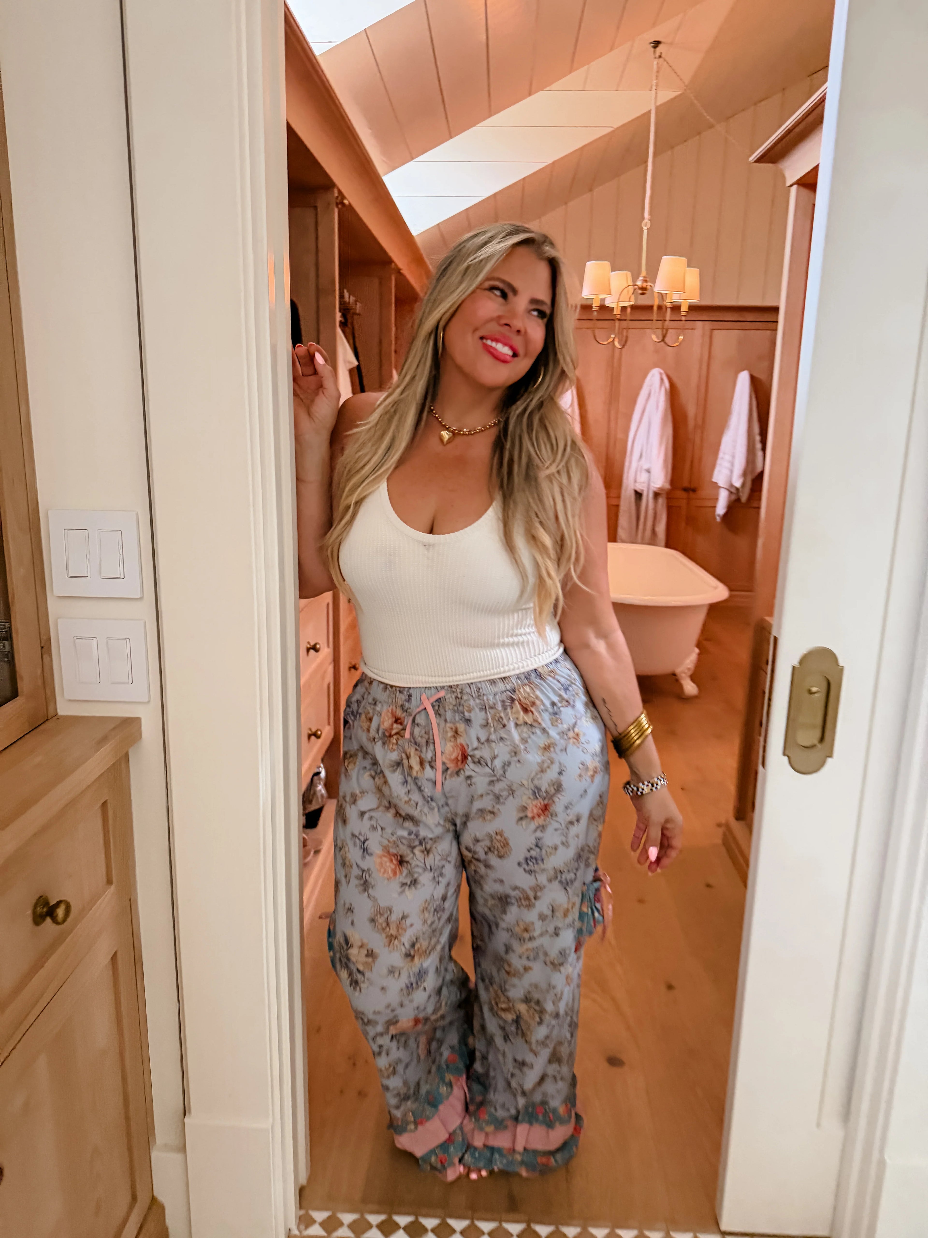 Farmhouse Floral Pants