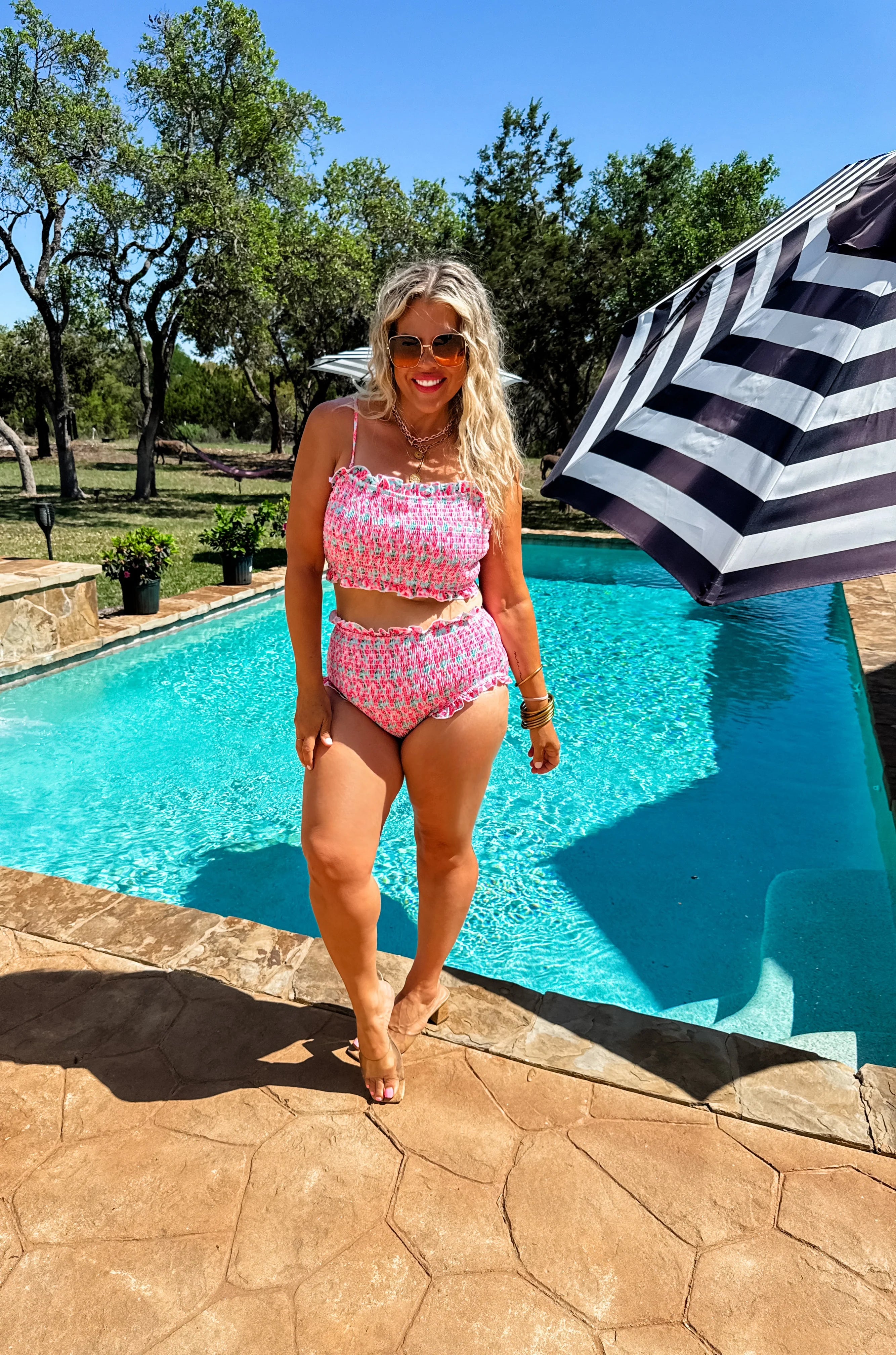 Amalfi Blooms Swim Set