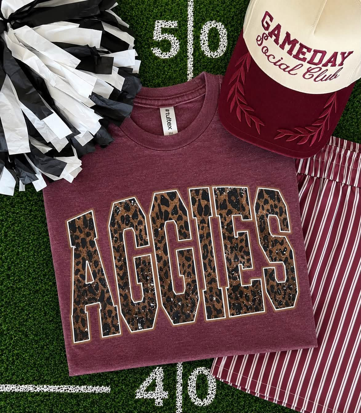 Aggies Leopard Tee