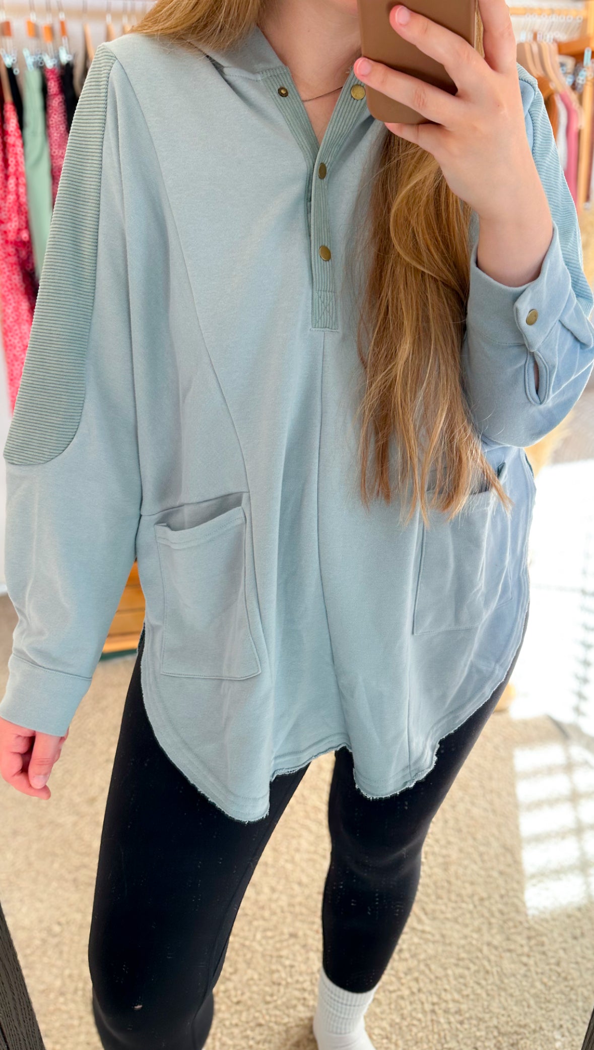 Off Duty Henley Hoodie