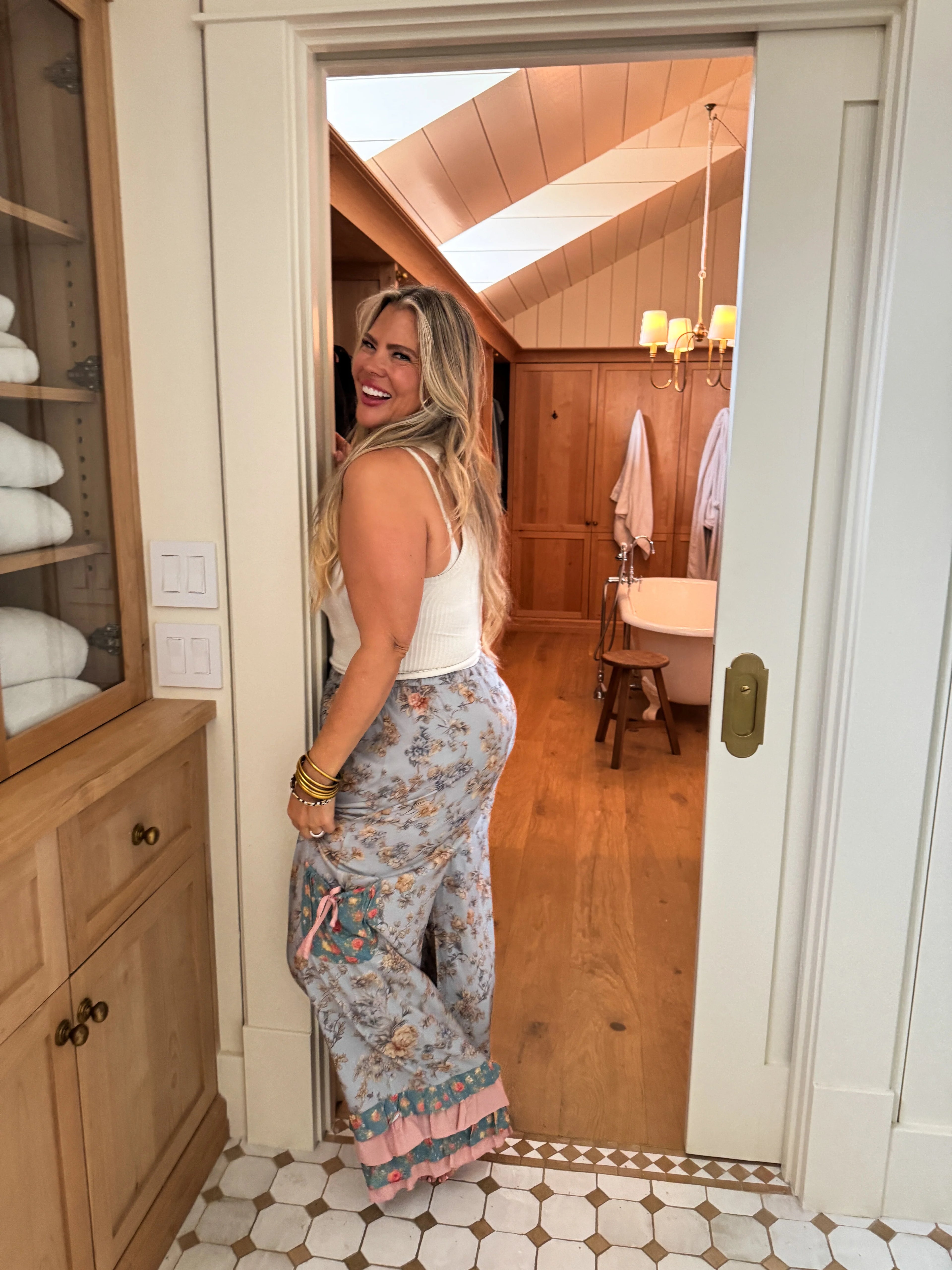 Farmhouse Floral Pants