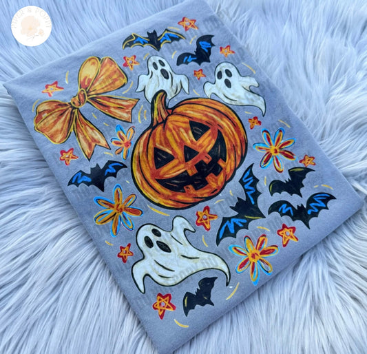Spooky Pumpkin & Ghost Tee