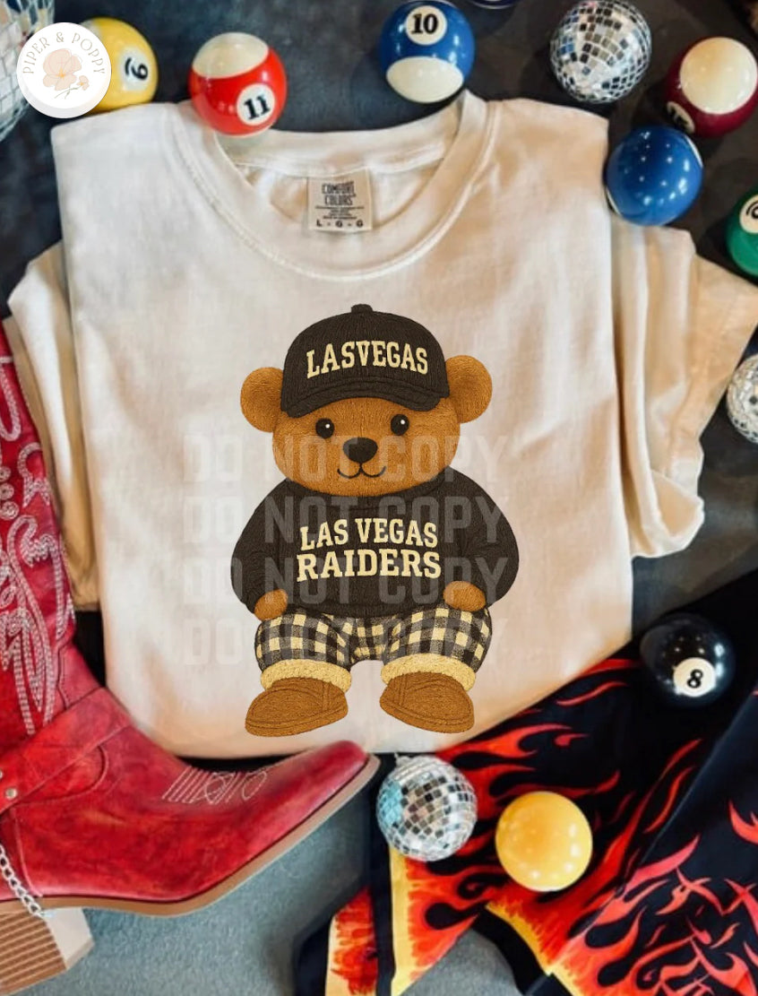 Vintage Raiders Teddy Tee or Crew