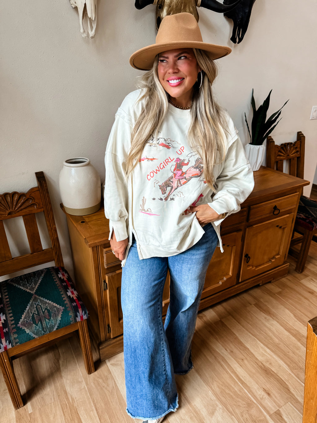 Ranch Girl Classic Crew Pullover