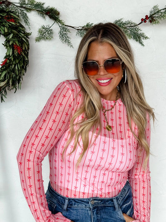 Holiday Dress It Up Mesh Tops