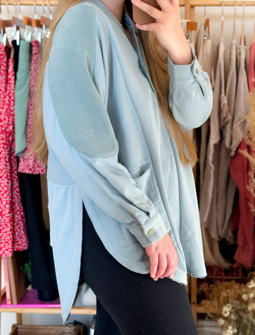 Off Duty Henley Hoodie