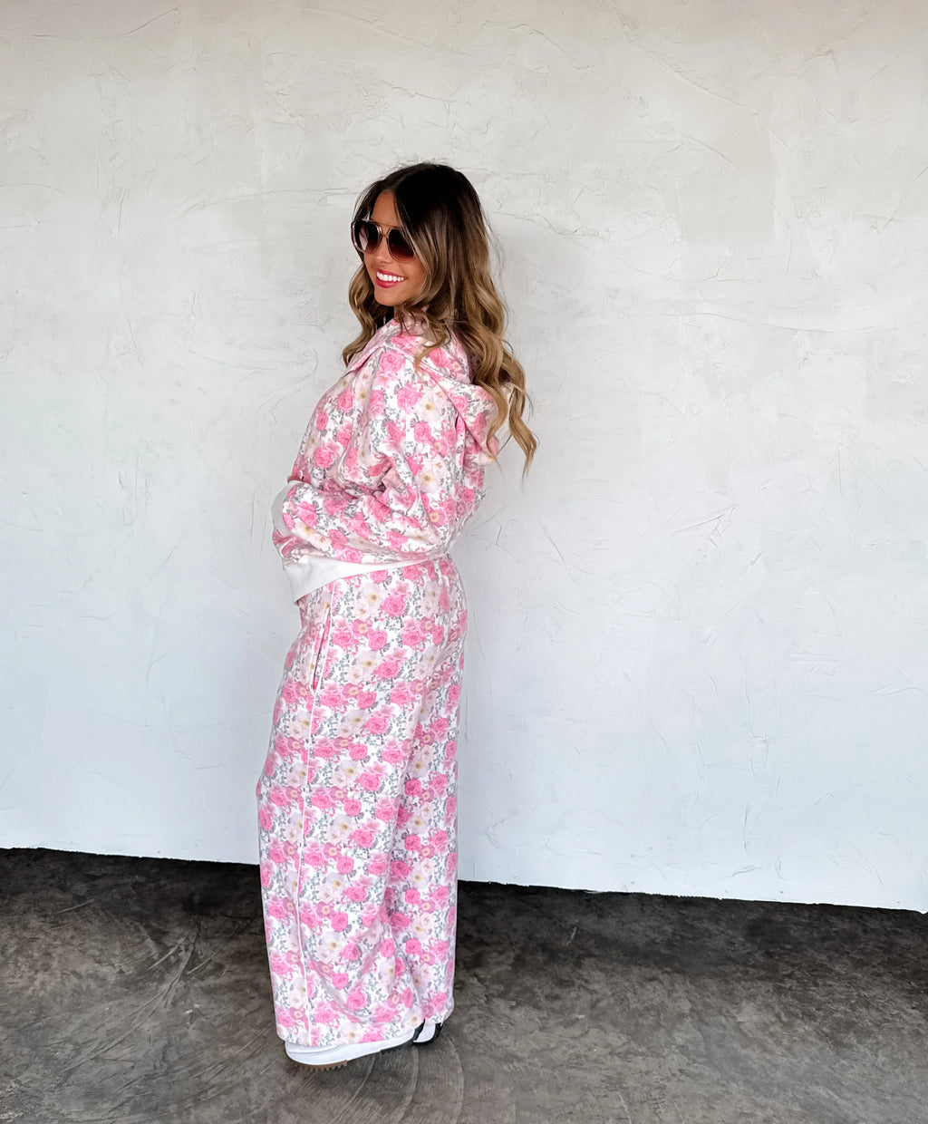 Floral & Cheetah Drift Away Joggers