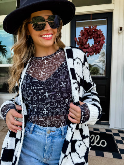 Spooky Mesh Top