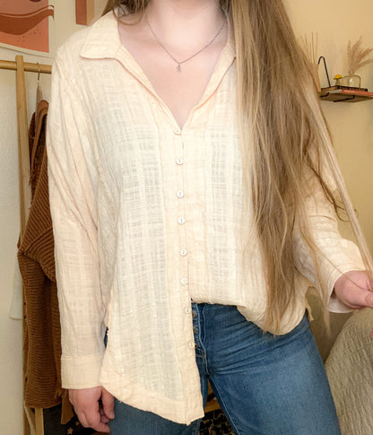 Stone Button Up Top