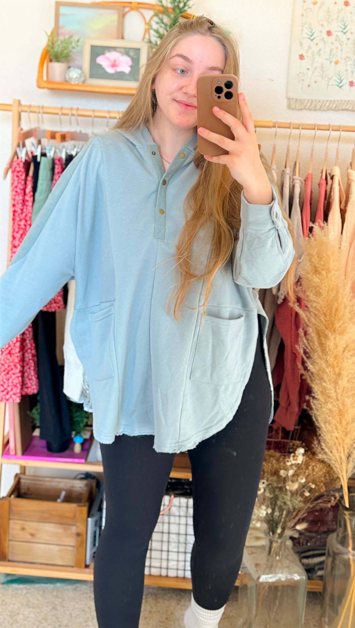 Off Duty Henley Hoodie