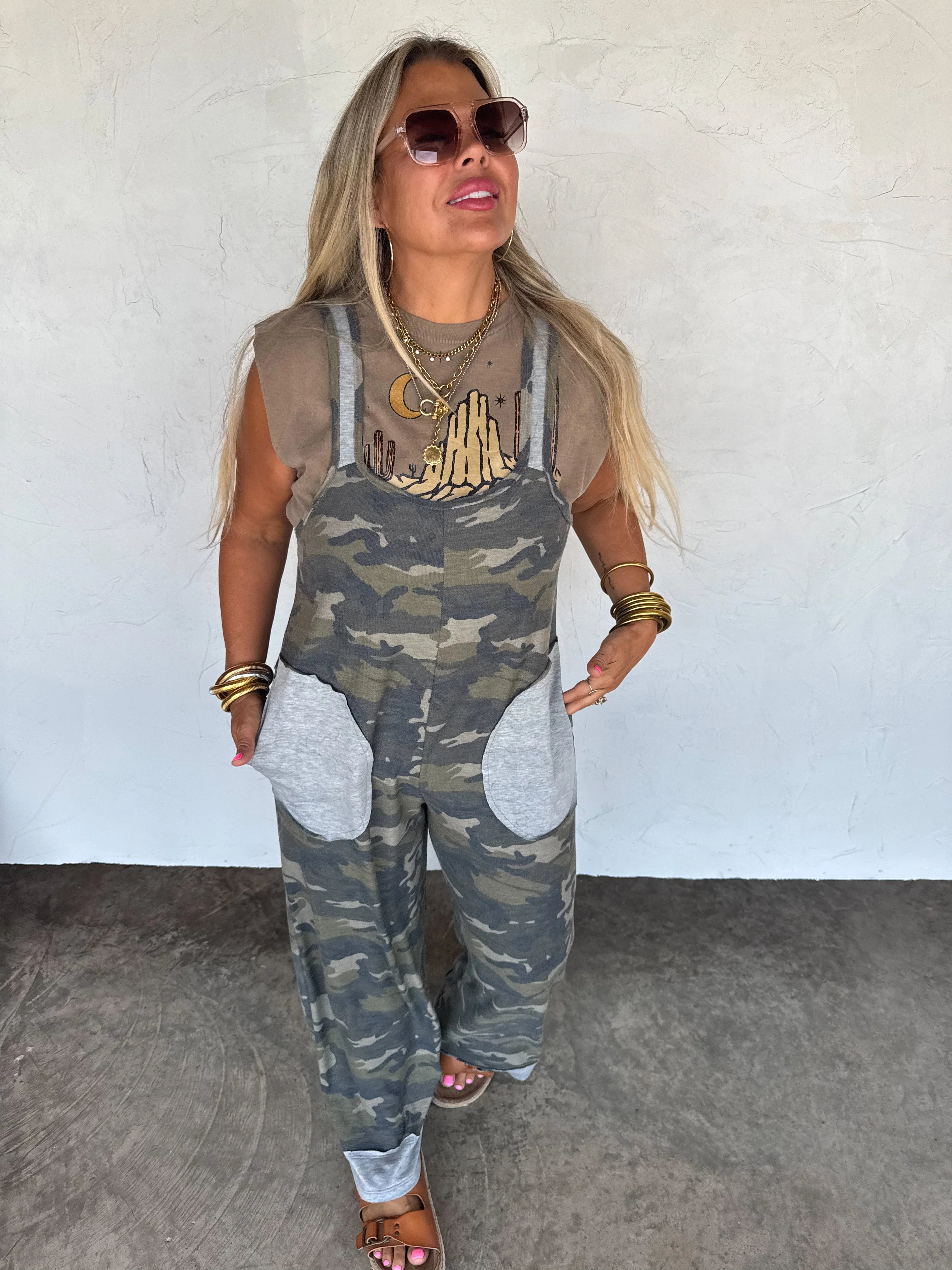 Ricki Camo Romper