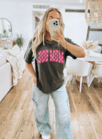 Dog Mama Checkered Tee