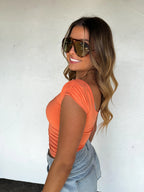 Out and About Cap Sleeve Top