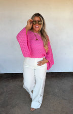 Lainey Lace Wide Leg Jeans