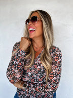 Annie V Neck Mesh Top