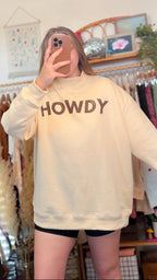 Howdy Mock Neck Pullover