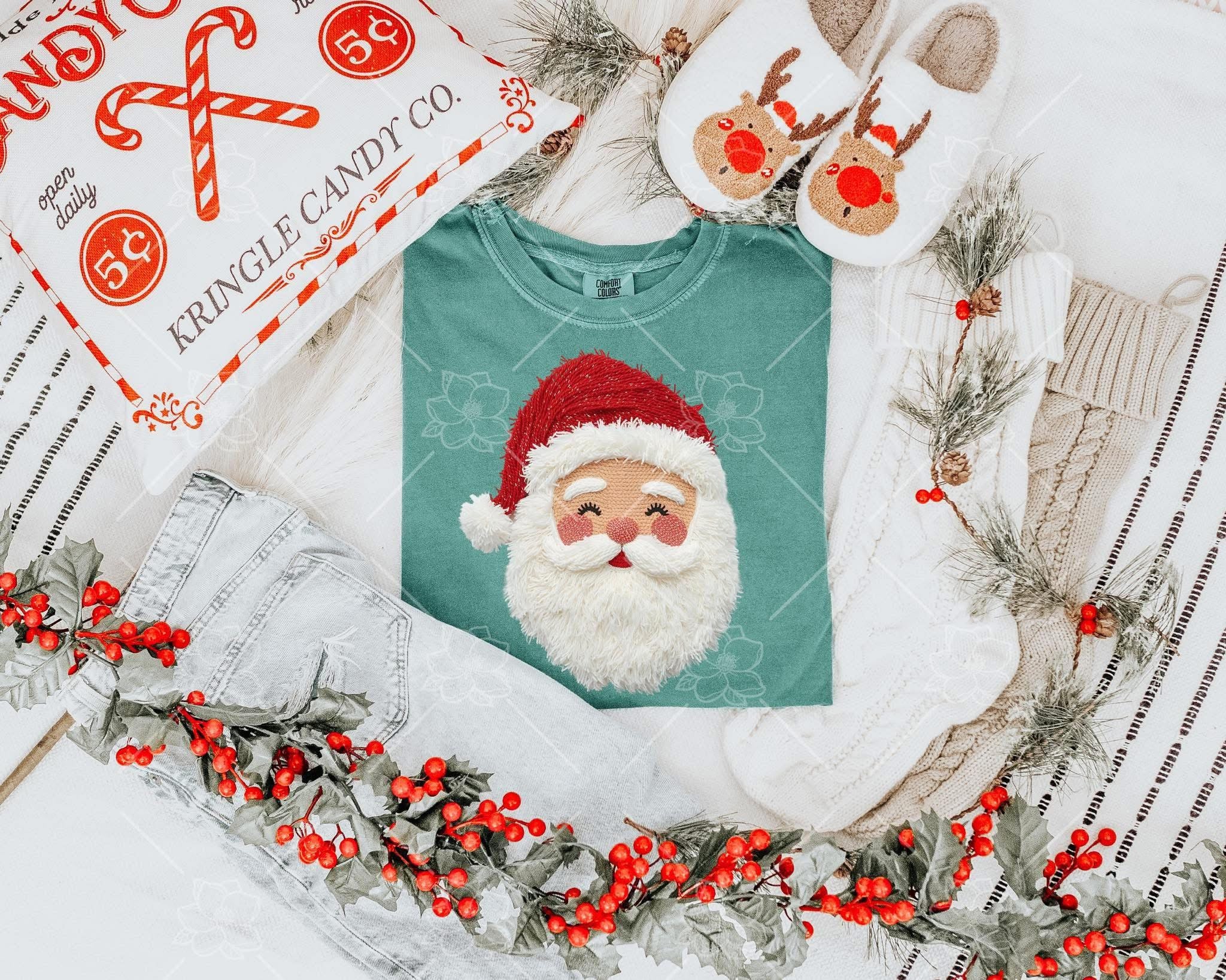 Santa Faux Yarn Tee