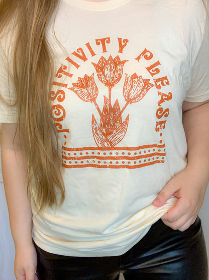 Positivity Please Graphic Tee - Piper & Poppy