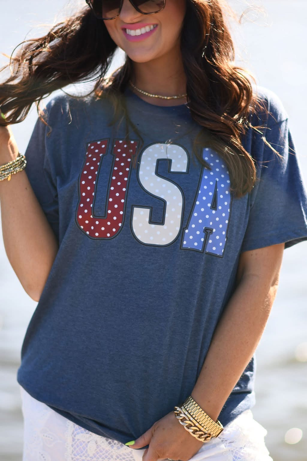 Polka Dot USA Tee