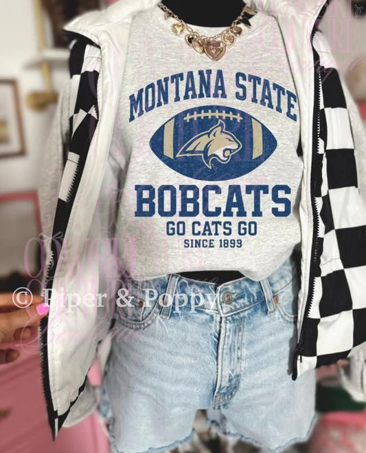 Exclusive Montana Vintage Football Graphic