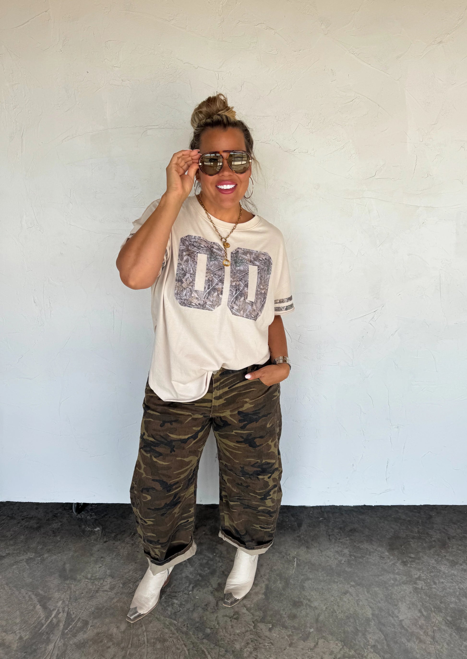 Urban Camo Distressed Jeans