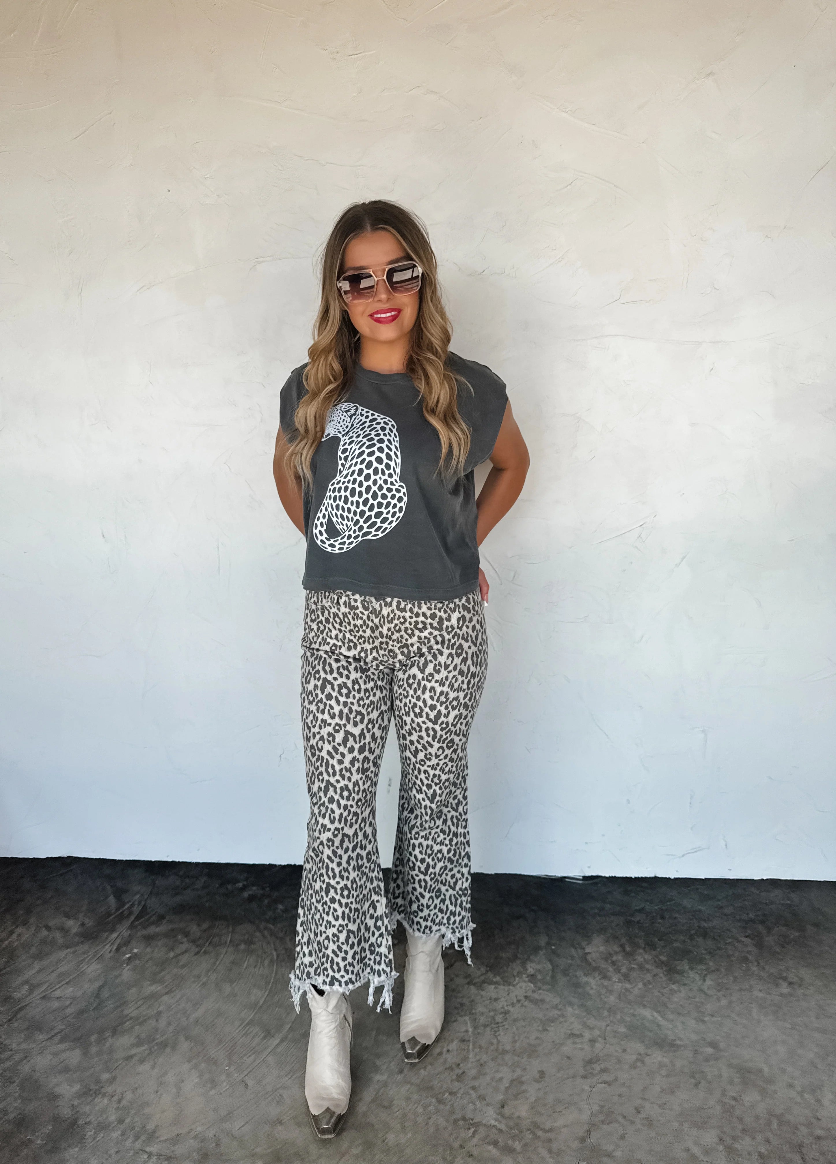 Urban Non Distressed Cheetah Jeans