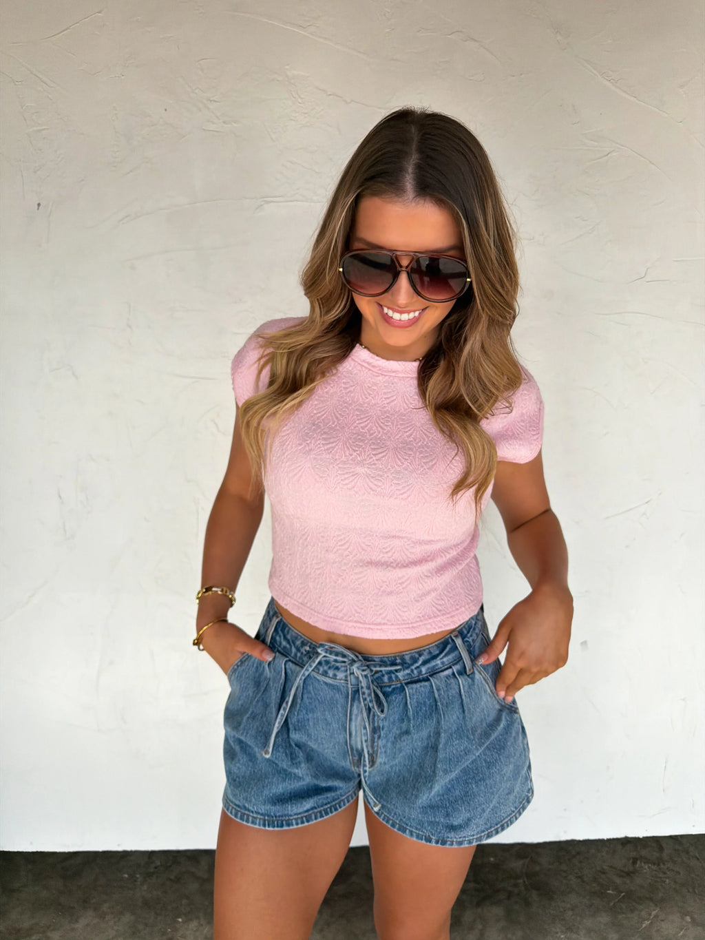 Spring Harley Cap Sleeve Basic Top