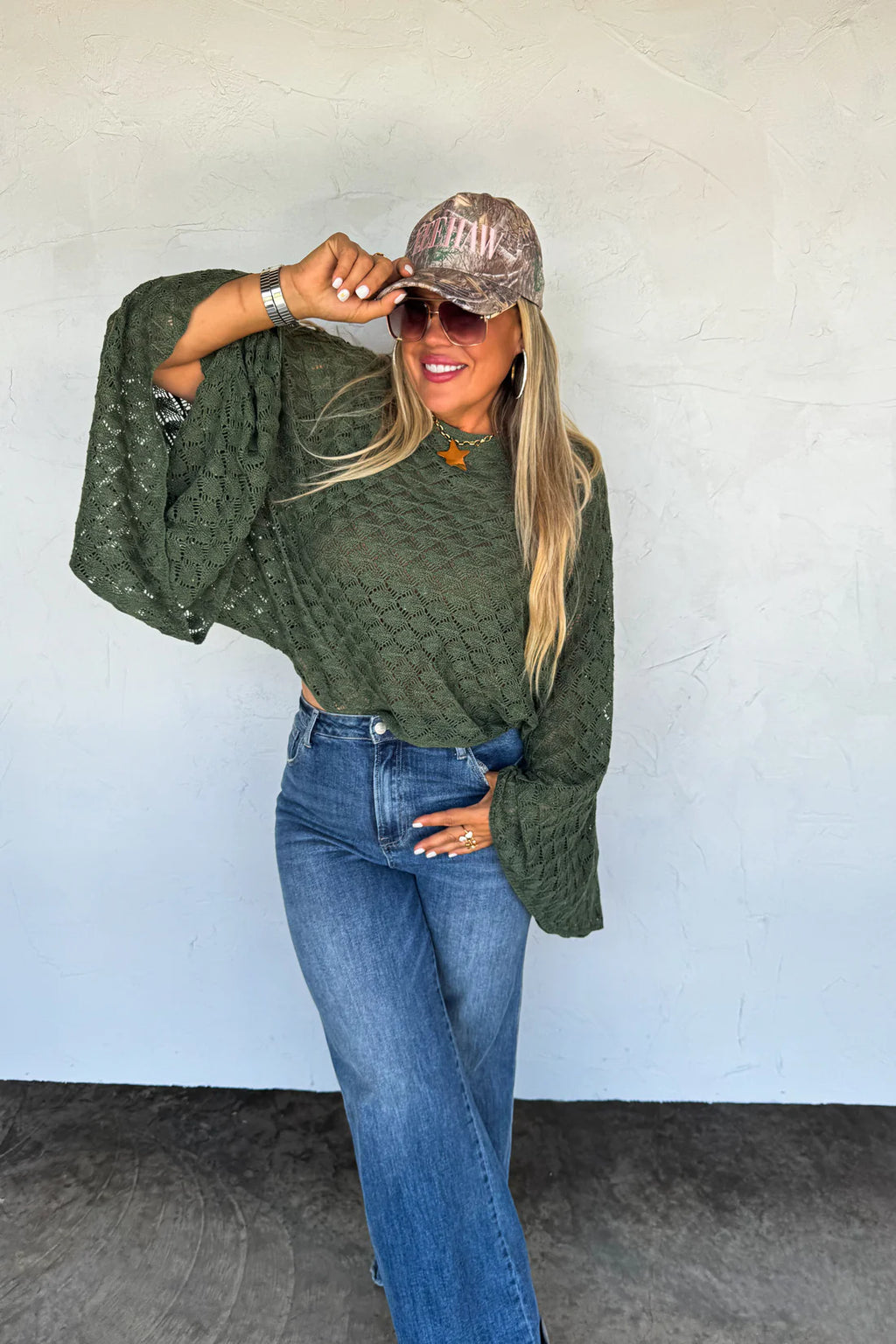 Fall Colors Free Spirit Bell Sleve Top