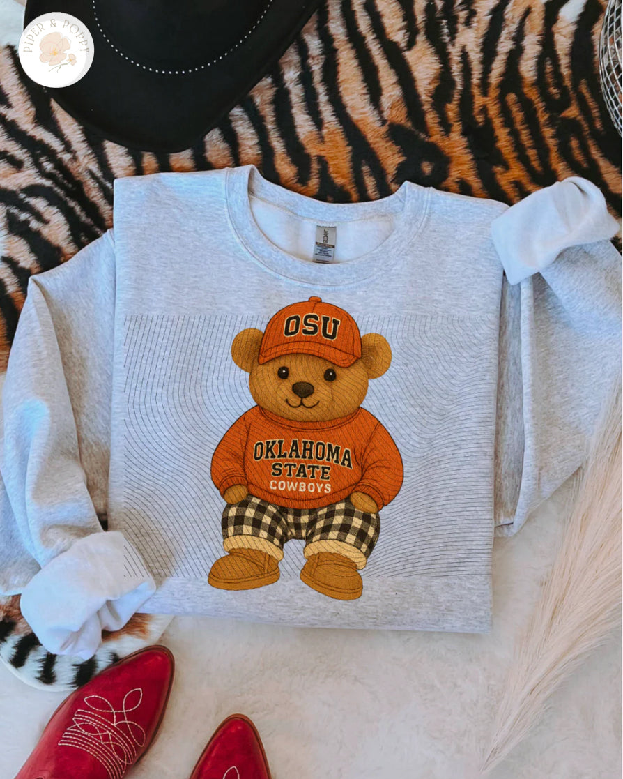 Vintage OSU Teddy Tee or Crew