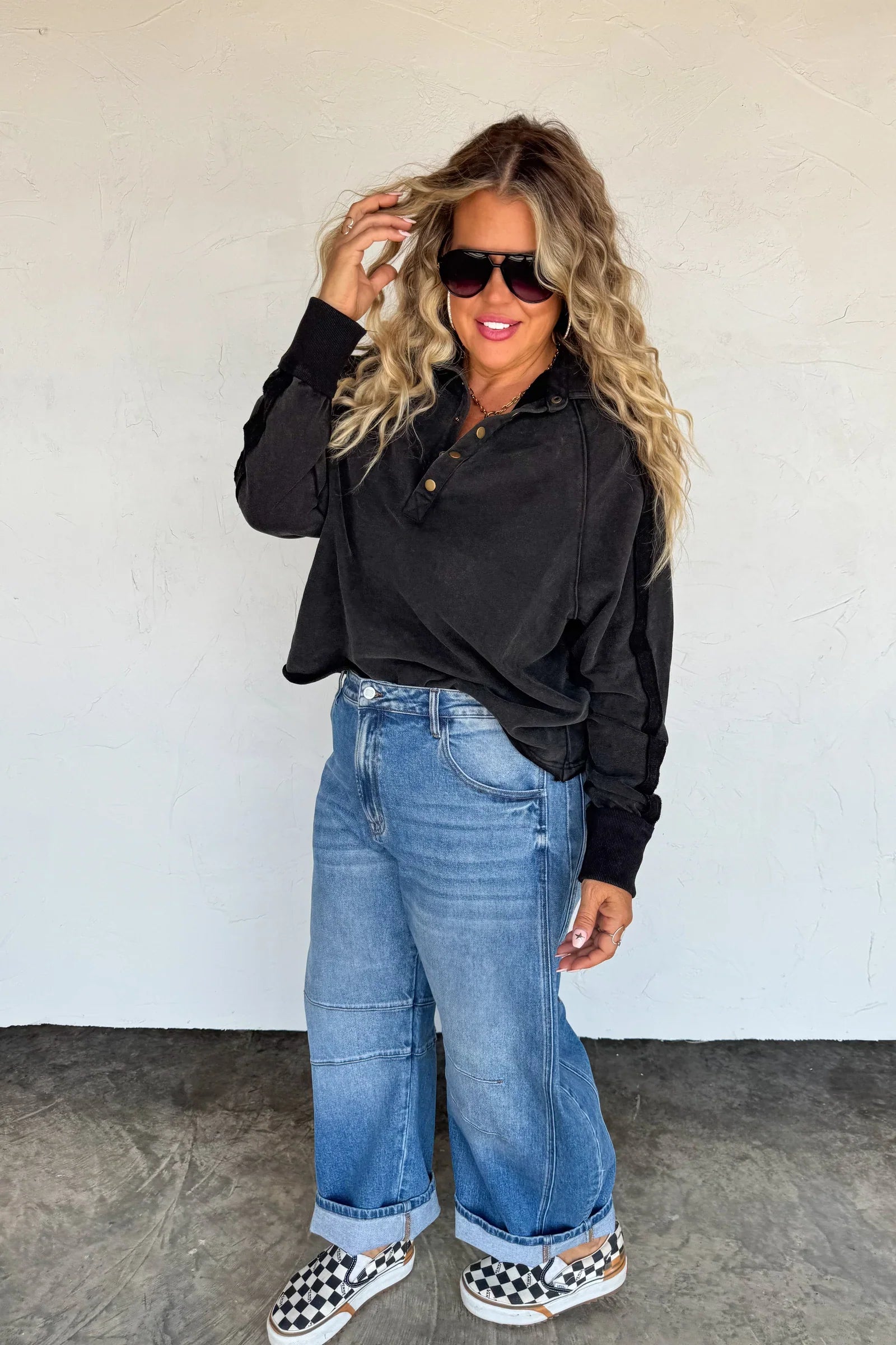 Marley Snap Button Sweatshirt