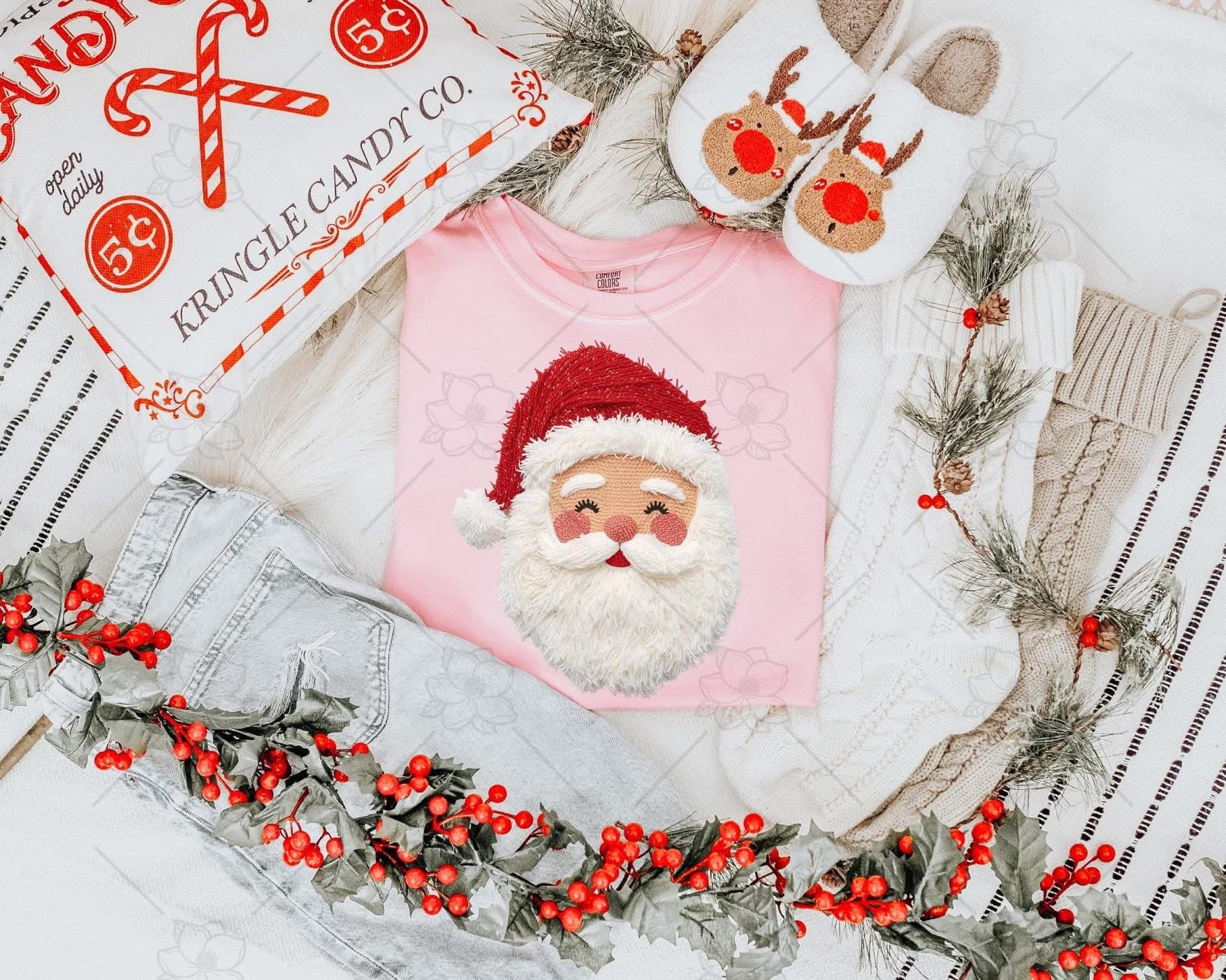 Santa Faux Yarn Tee