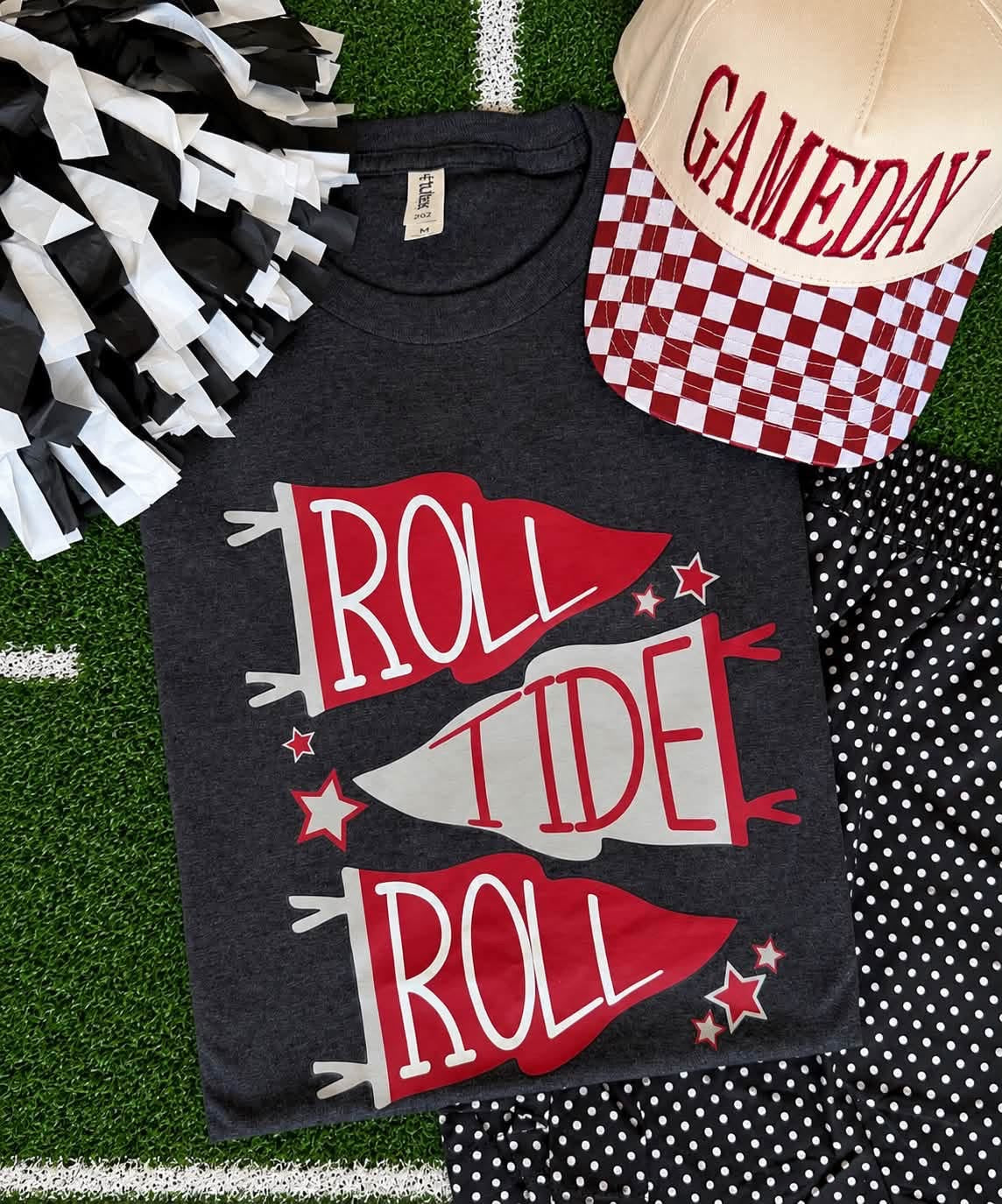 Roll Tide Roll Flags Tee