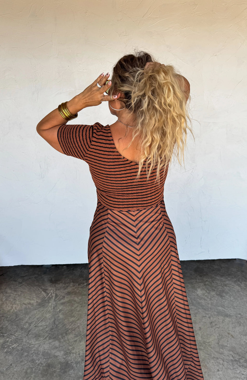 Calista Stripe Dress