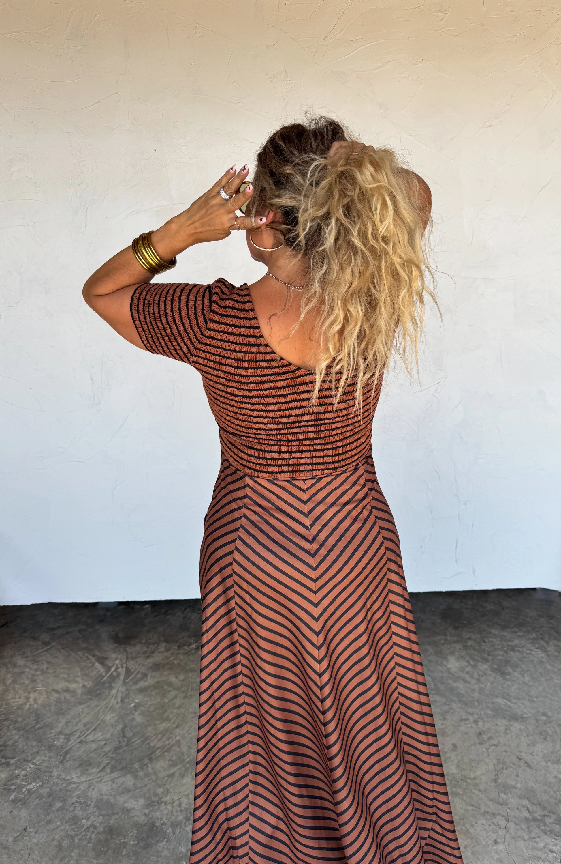 Calista Stripe Dress
