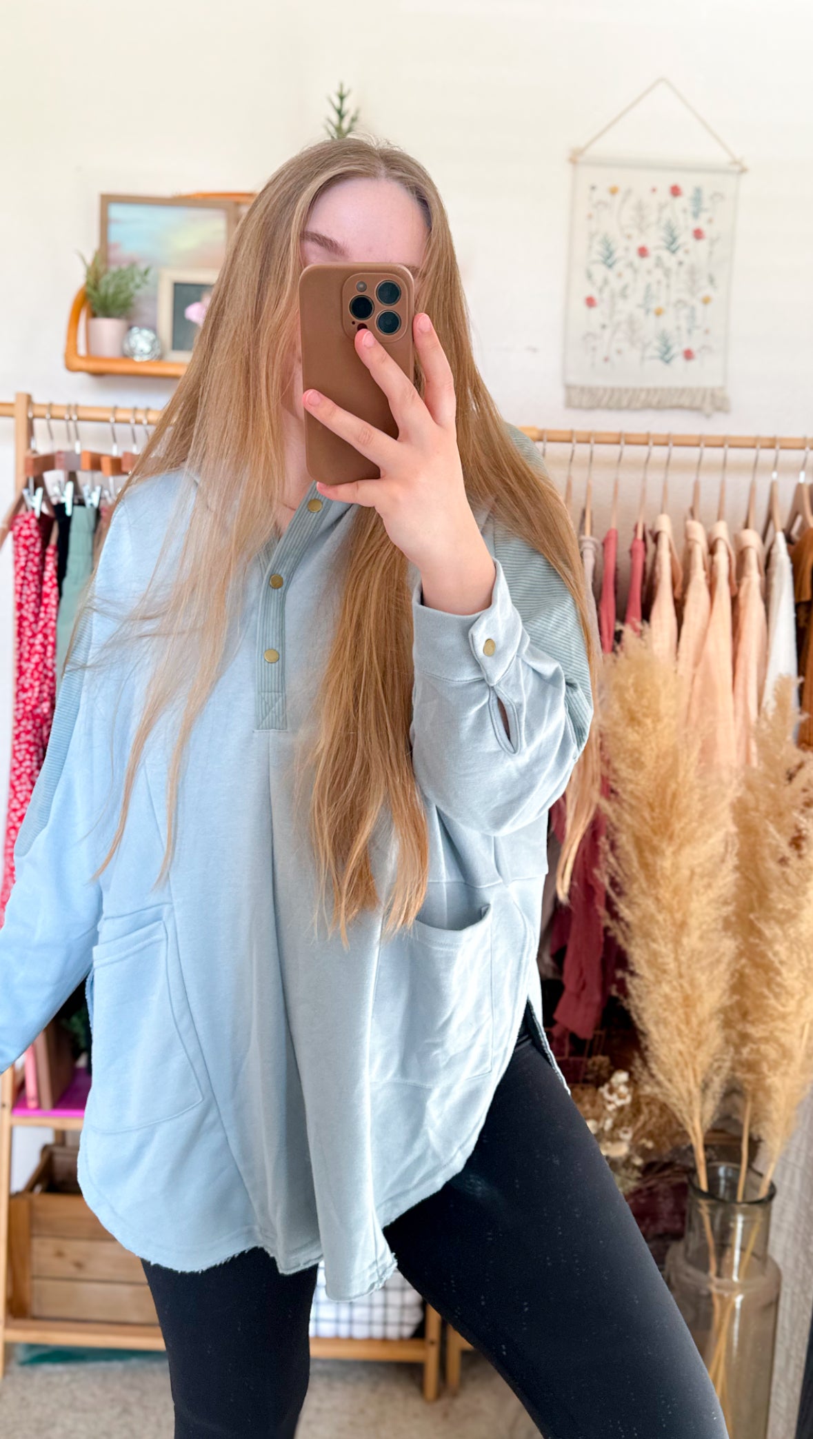 Off Duty Henley Hoodie