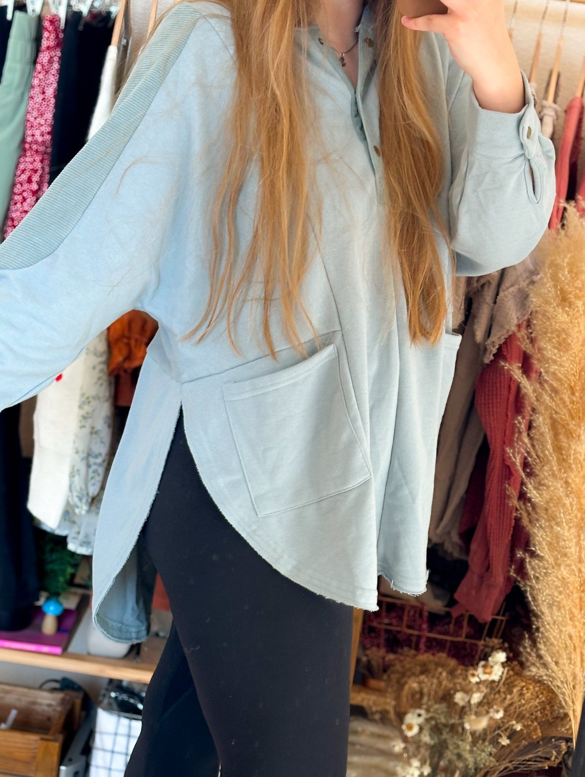 Off Duty Henley Hoodie