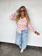 Mabel Snap Button Waffle Top